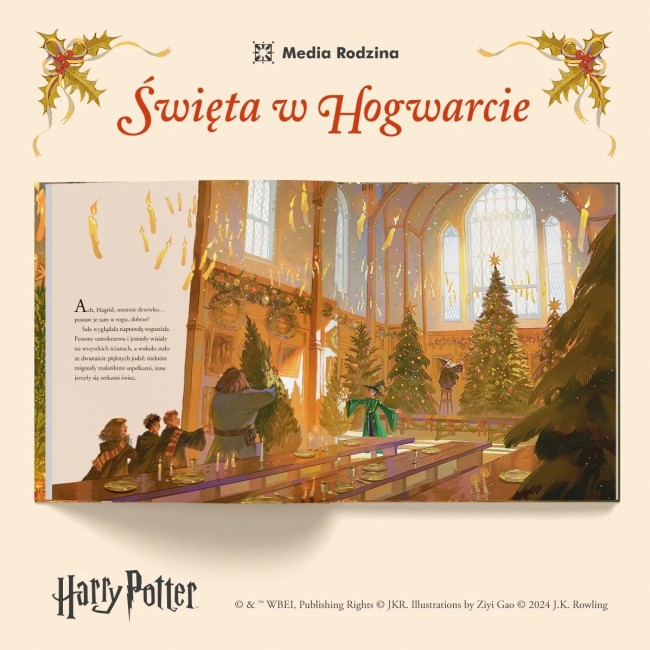 Książka "Harry Potter. Święta w Hogwarcie" Wydawnictwo Media Rodzina