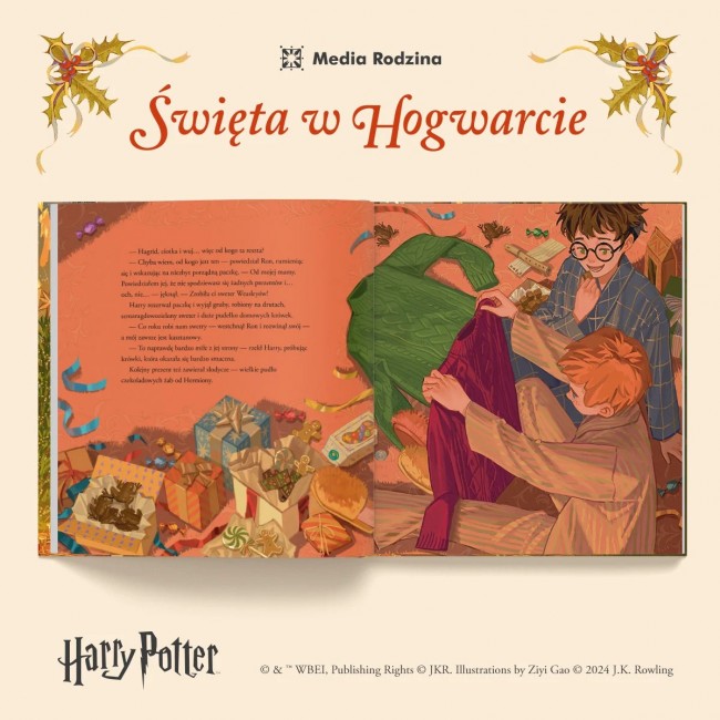 Książka "Harry Potter. Święta w Hogwarcie" Wydawnictwo Media Rodzina