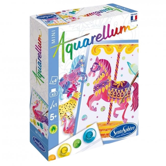 Zestaw do malowania Aquarellum Mini SentoSphere - Karuzela