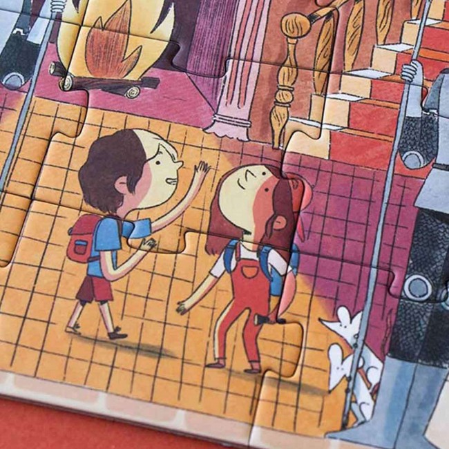 Puzzle dwustronne, świecące w ciemności Londji - Zaczarowany Zamek 100 el.