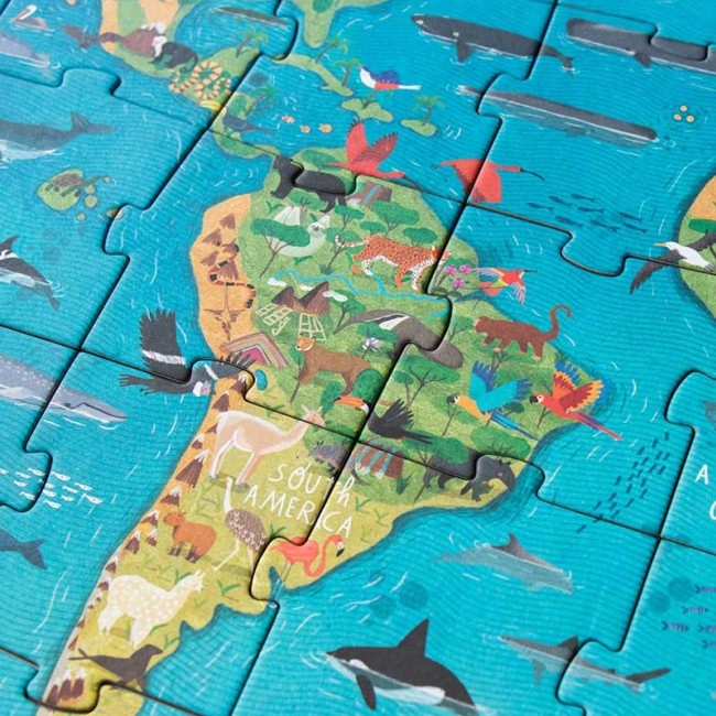 Puzzle z grą obserwacyjną Londji - Animal Planet 70 el.
