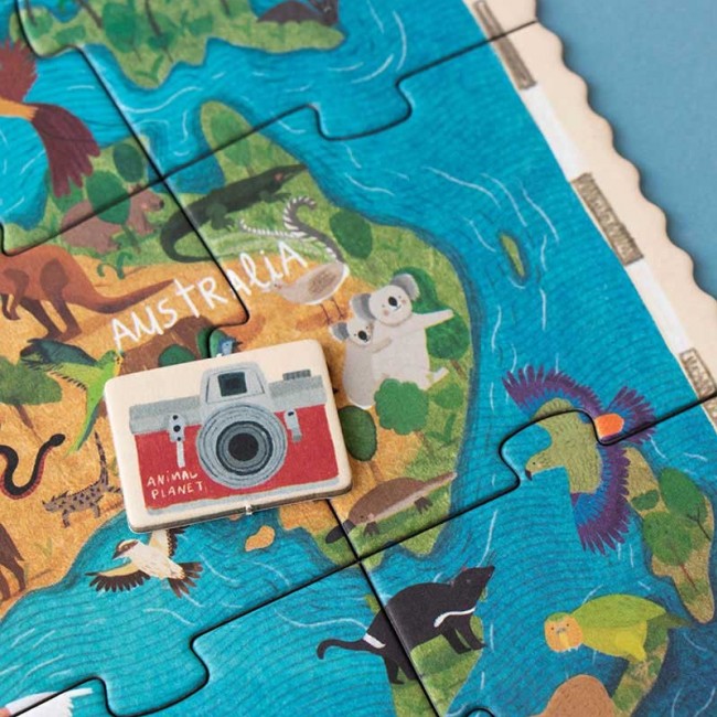 Puzzle z grą obserwacyjną Londji - Animal Planet 70 el.