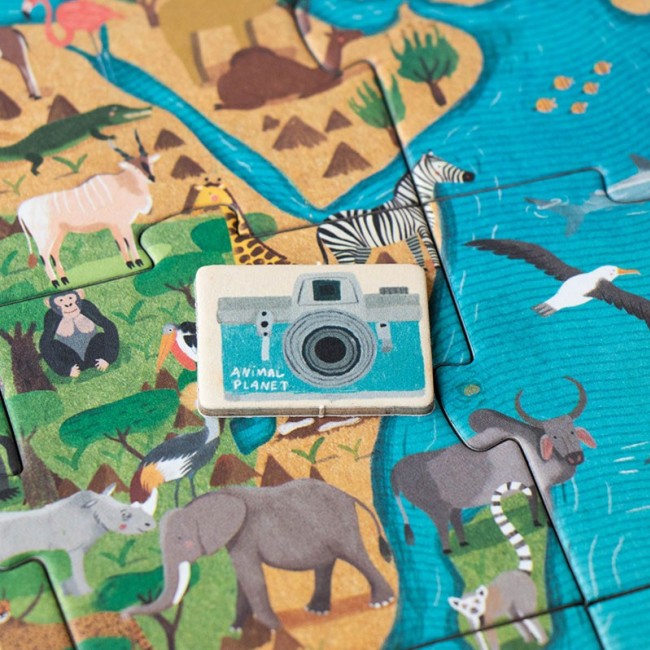 Puzzle z grą obserwacyjną Londji - Animal Planet 70 el.