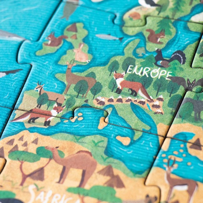 Puzzle z grą obserwacyjną Londji - Animal Planet 70 el.