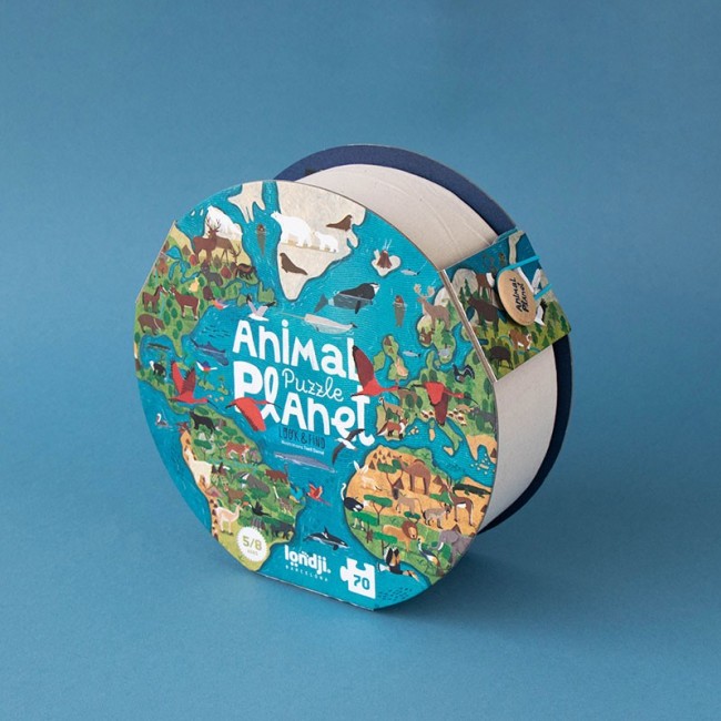 Puzzle z grą obserwacyjną Londji - Animal Planet 70 el.