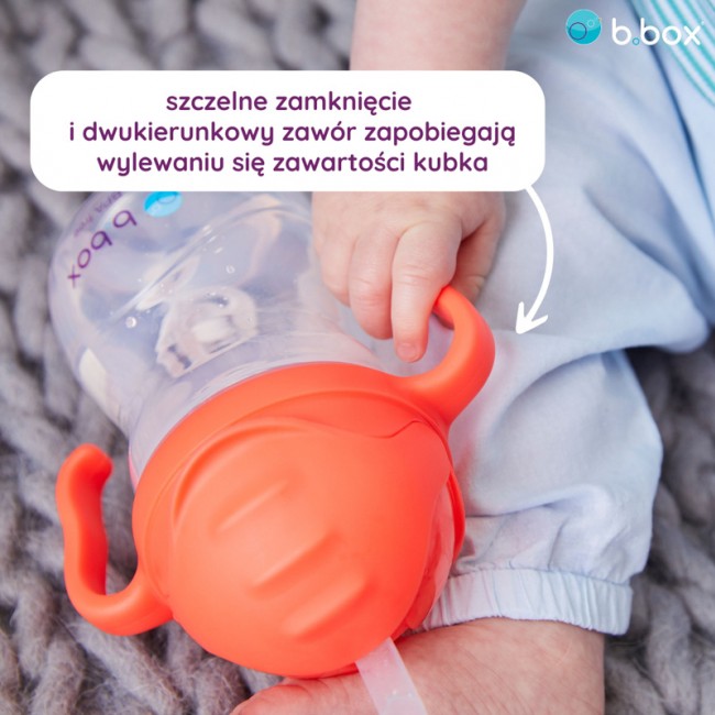 Innowacyjny bidon ze słomką B.box - Latte