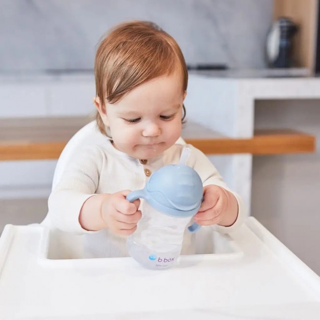 Innowacyjny bidon ze słomką B.box - Błękitny