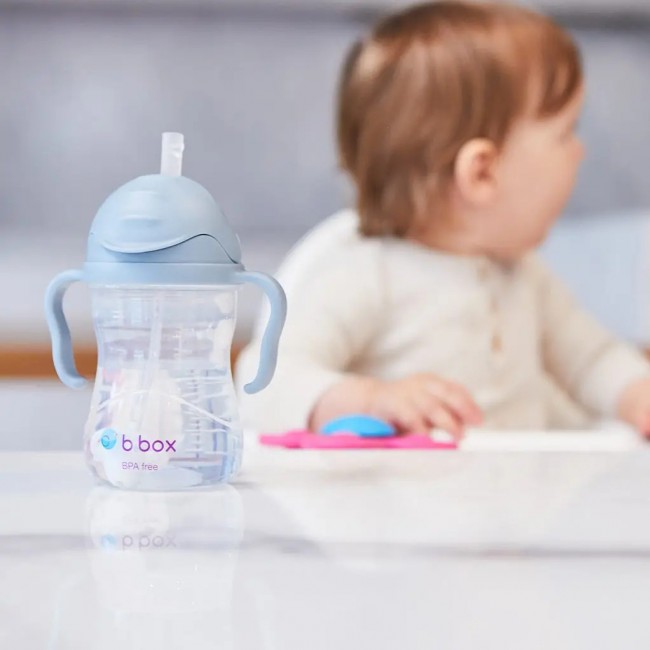 Innowacyjny bidon ze słomką B.box - Błękitny