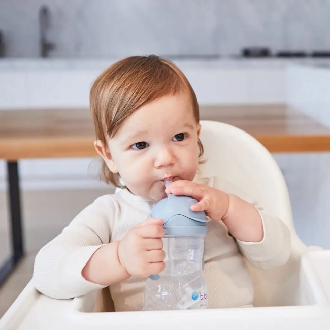 Innowacyjny bidon ze słomką B.box - Błękitny