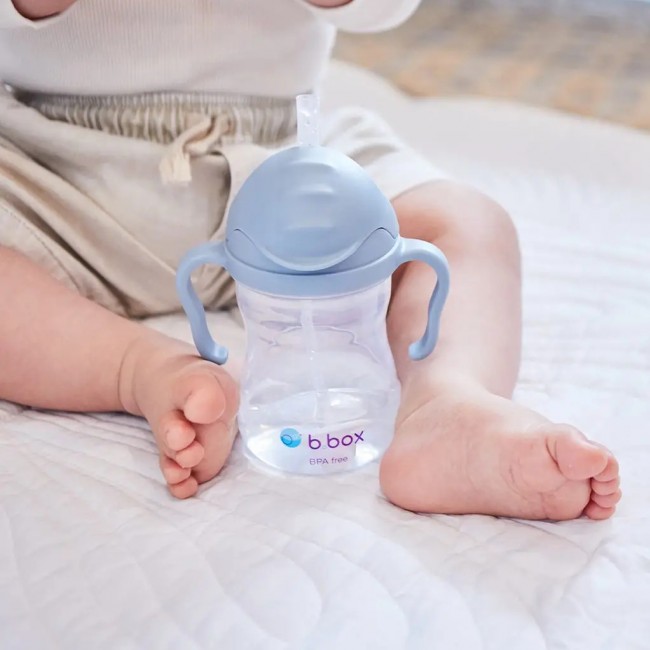 Innowacyjny bidon ze słomką B.box - Błękitny