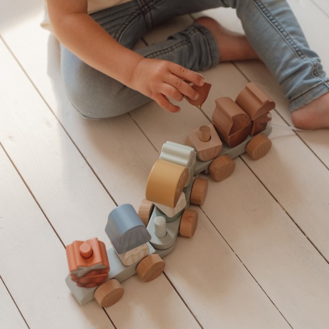 Pociąg - układanka Little Dutch - Wiewiórka Forest Friends