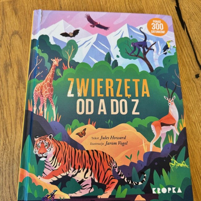 OUTLET Książka "Zwierzęta od A do Z" wydawnictwo Kropka