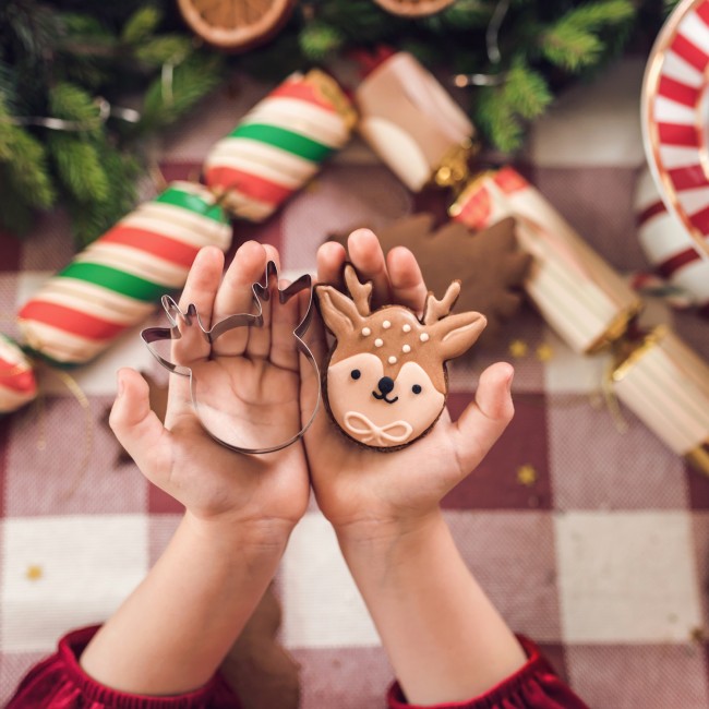 Wykrawacze do ciastek Merry Christmas Party Deco - srebrny