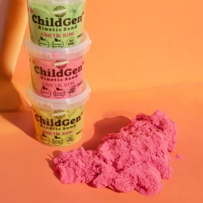 Piasek kinetyczny, 100% naturalny ChildGen - Różowy 500g