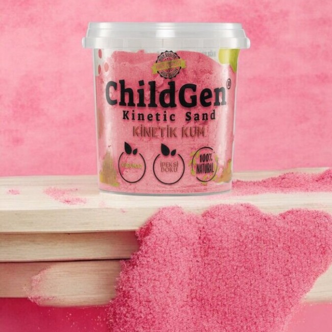 Piasek kinetyczny, 100% naturalny ChildGen - Różowy 500g