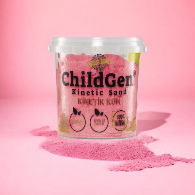 Piasek kinetyczny, 100% naturalny ChildGen - Różowy 500g