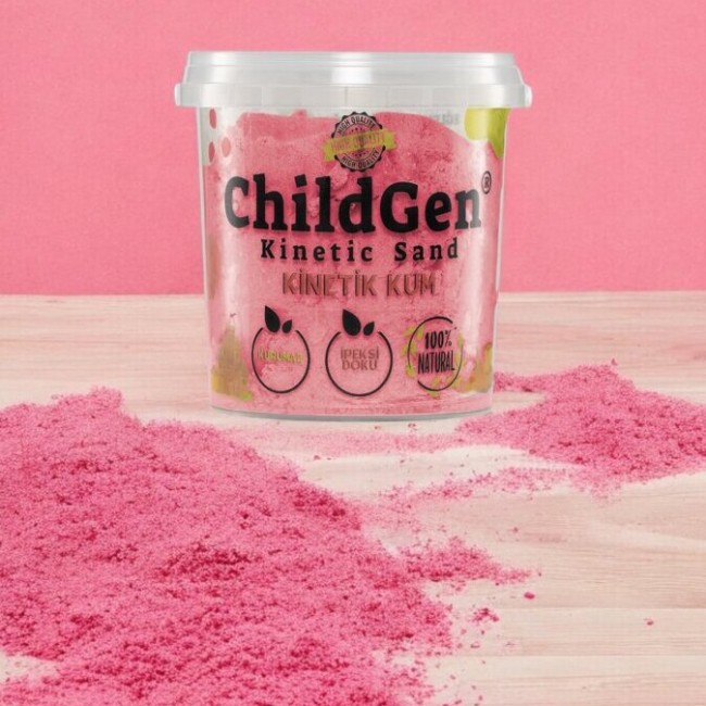 Piasek kinetyczny, 100% naturalny ChildGen - Różowy 500g