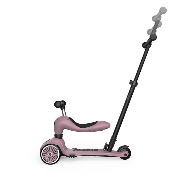 Jeździk i hulajnoga z rączką do prowadzenia Highwaykick 1 Push and Go 2w1 SCOOTANDRIDE 1-5 lat - Wildberry