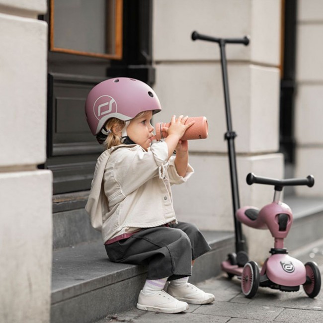 Jeździk i hulajnoga z rączką do prowadzenia Highwaykick 1 Push and Go 2w1 SCOOTANDRIDE 1-5 lat - Wildberry