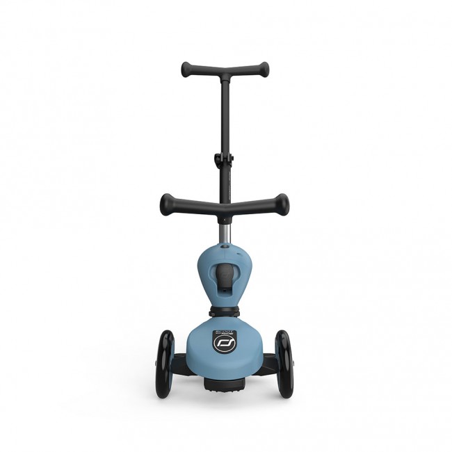 Jeździk i hulajnoga z rączką do prowadzenia Highwaykick 1 Push and Go 2w1 SCOOTANDRIDE 1-5 lat - Steel