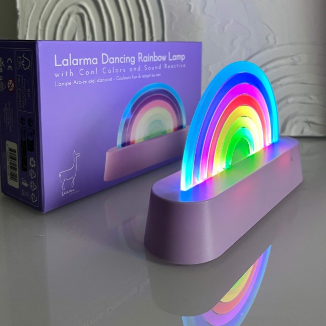 Kolorowa tańcząca lampka Lalarma - Purple