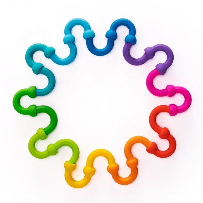 Półokrągłe Klocki Fat Brain Toys - Plip Links