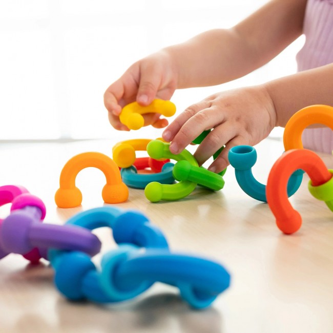 Półokrągłe Klocki Fat Brain Toys - Plip Links