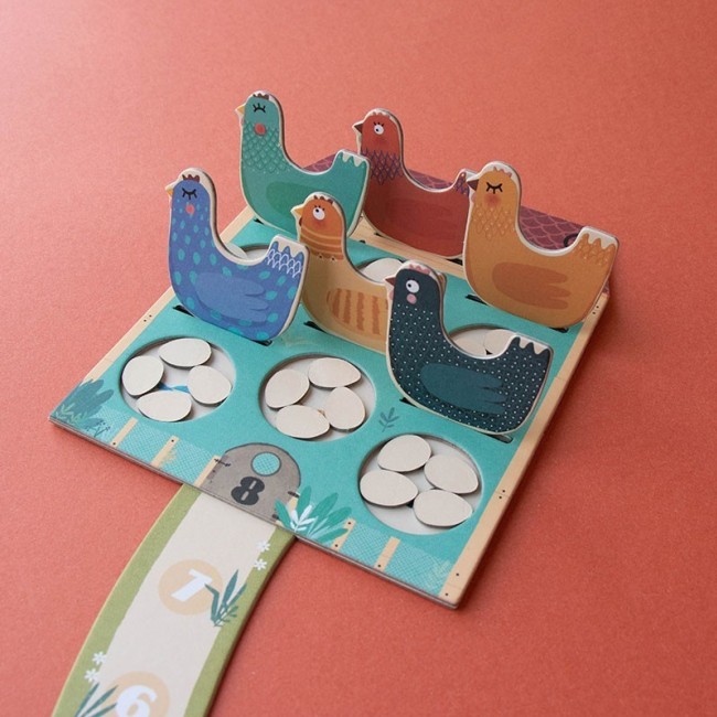 Gra rodzinna wersja kieszonkowa Cluck, cluck! Fox! Londji - Puk Puk, tu lisek!