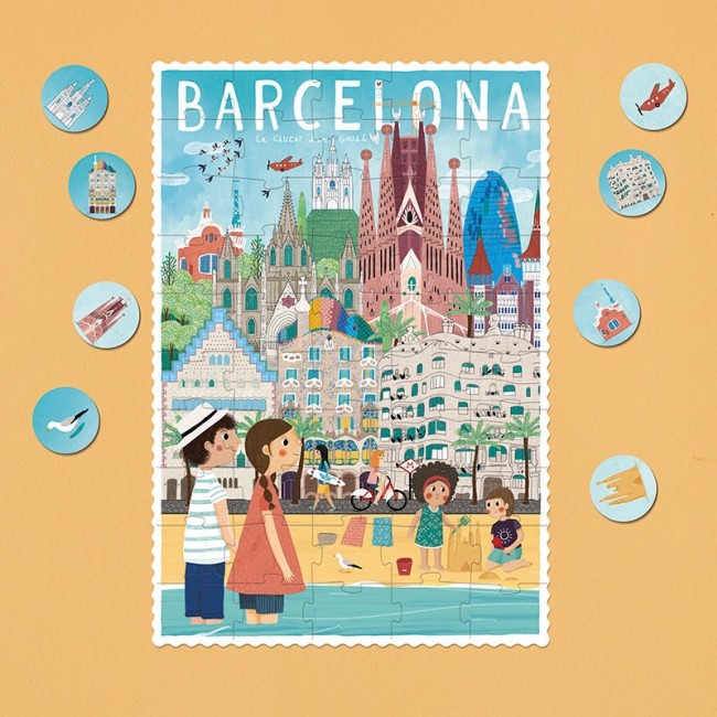Puzzle z grą obserwacyjną Londji - Barcelona 50 el.
