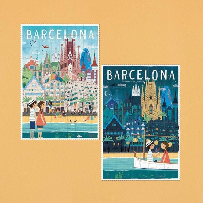 Puzzle dwustronne Londji - Barcelona 100 el.