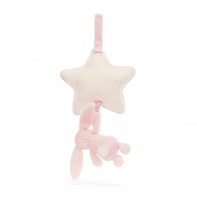 Pozytywka króliczek Jellycat z gwiazdką - Jasny Różowy 30 cm