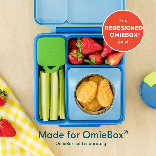 Dwa szczelne pojemniczki do lunchboxa OmieDip OMIE - Blue Green