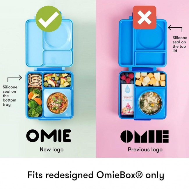 Dwa szczelne pojemniczki do lunchboxa OmieDip OMIE - Blue Green