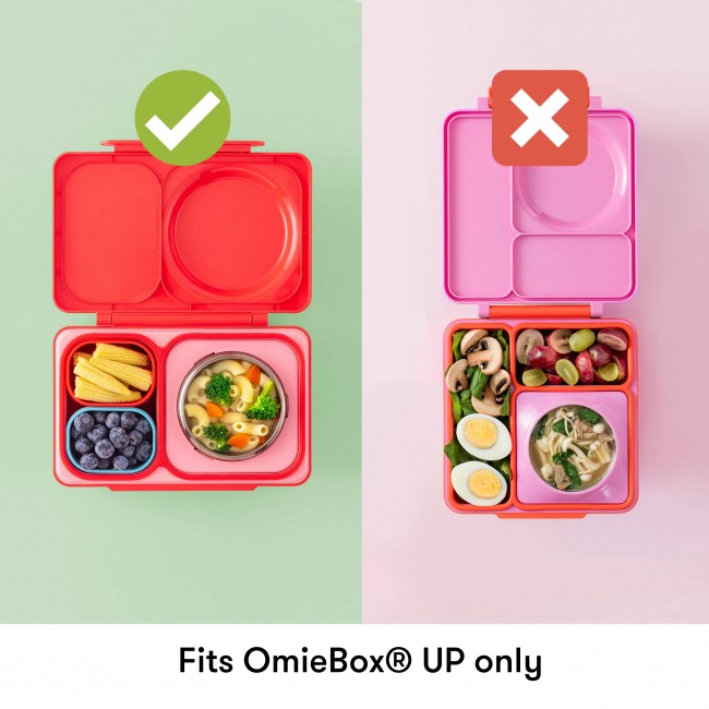 Dwa szczelne pojemniczki do lunchboxa OmieBox UP Dip OMIE - Blue Orange
