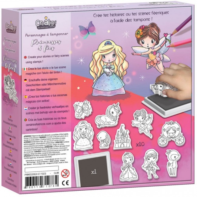 Stempelki piankowe Crea Lign' - Wróżki i Księżniczki