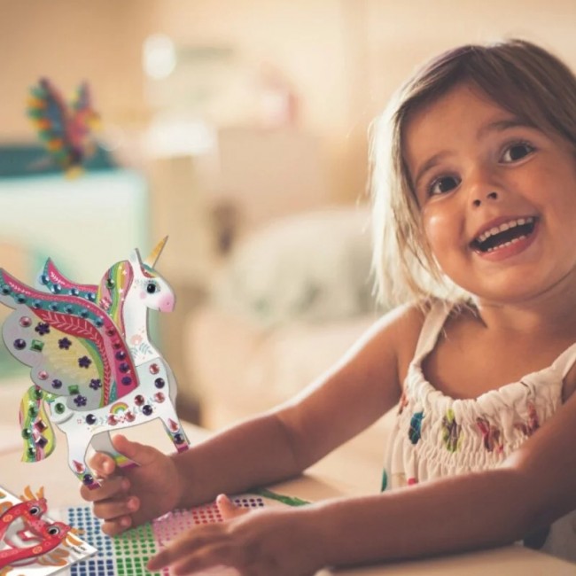 Zestaw artystyczny 3D z diamentami Crea Lign' - Zwierzęta baśniowe