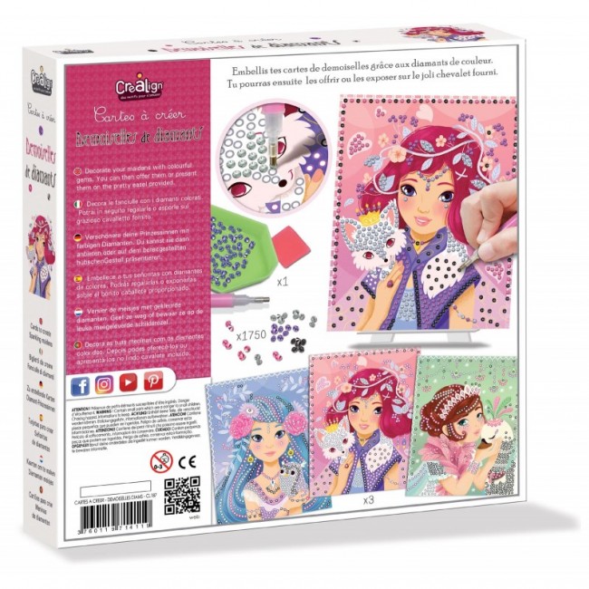 Zestaw artystyczny z diamentami Crea Lign' - Dziewczyny
