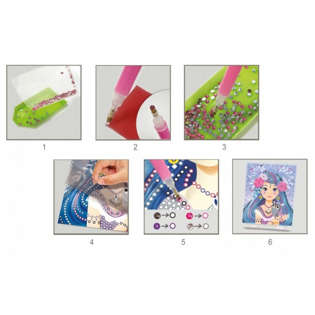 Zestaw artystyczny z diamentami Crea Lign' - Dziewczyny