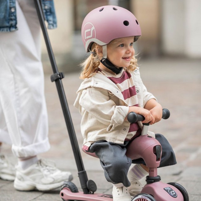 Kask dla dzieci SCOOTANDRIDE XXS-S 1-5 lat - Wildberry