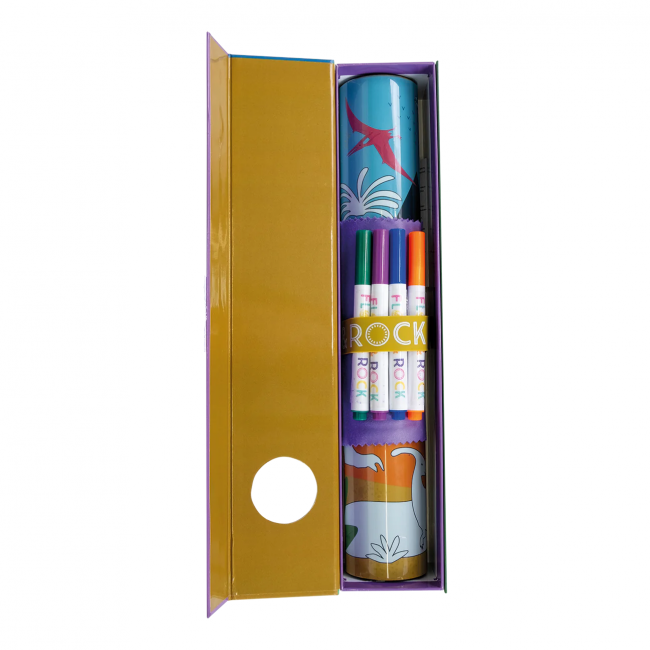 Silikonowa Mata do Kolorowania, Gry i Zabawy Floss&Rock - Dinozaury