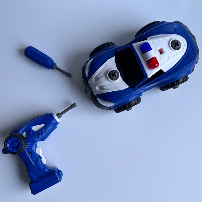 Zestaw do złożenia Buki - Wóz policyjny zdalnie sterowany