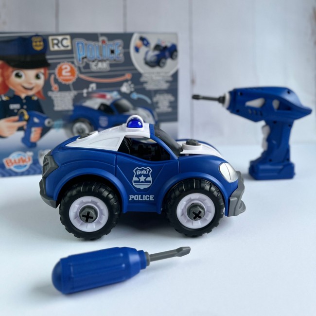 Zestaw do złożenia Buki - Wóz policyjny zdalnie sterowany
