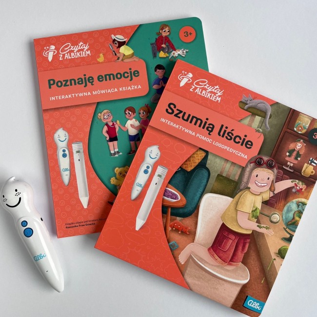 Książka Czytaj z Albikiem Albi - Szumią liście. Interaktywna pomoc logopedyczna