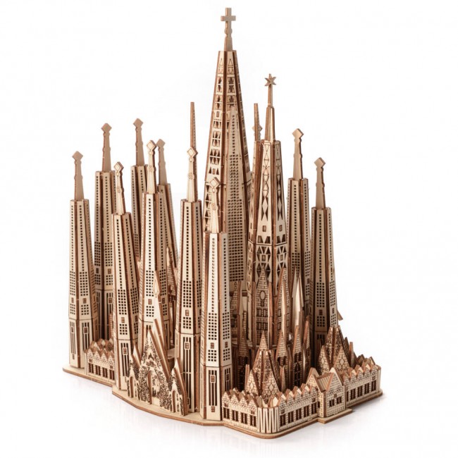 Drewniane Puzzle Model 3D Little Story - Sagrada Familia