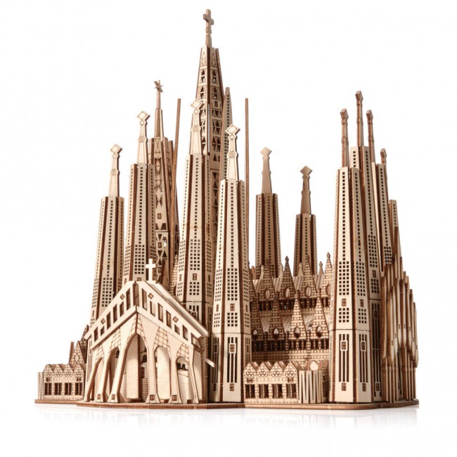 Drewniane Puzzle Model 3D Little Story - Sagrada Familia