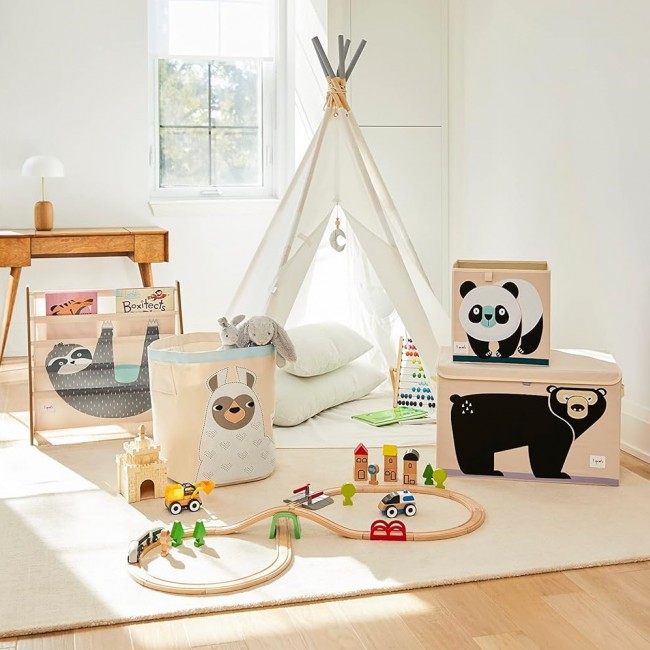 Duży bawełniany pojemnik na zabawki 3 Sprouts - Panda