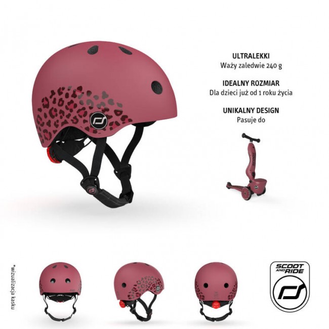 Kask dla dzieci SCOOTANDRIDE XXS-S 1-5 lat - Wildcat