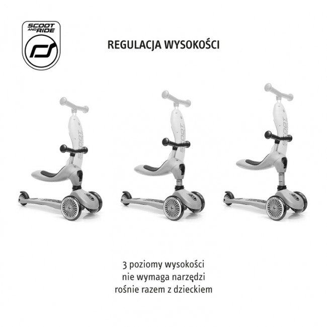 Hulajnoga i rowerek 2w1 Highwaykick 1 Lifestyle SCOOTANDRIDE 1-5 lat - Wildcat