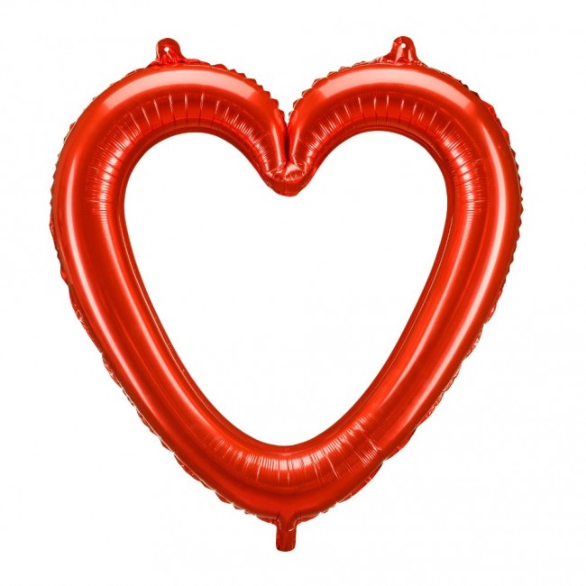 Balon foliowy Party Deco - Serce ramka 86 x 83,5 cm