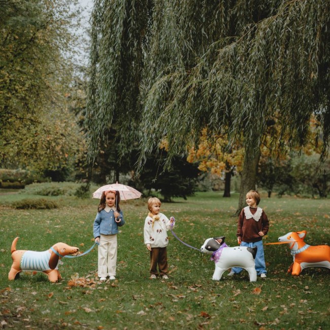 Stojący balon foliowy Party Deco - Buldog 75 x 57cm